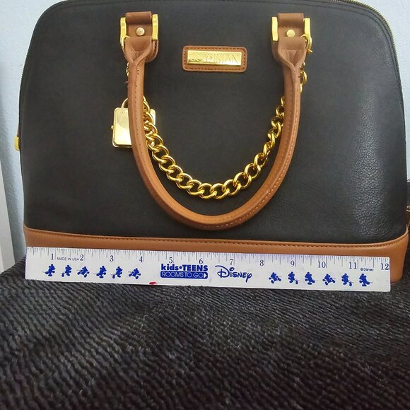 Joy and Iman black and brown hand bag - Picture 6 of 7